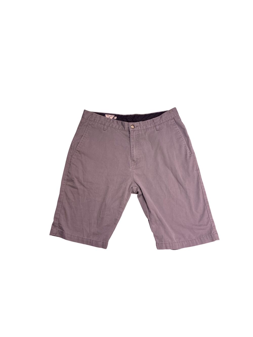 Volcom Y2K Skate Shorts Mens 34 Gray Baggy Skateboarding Streetwear Shorts